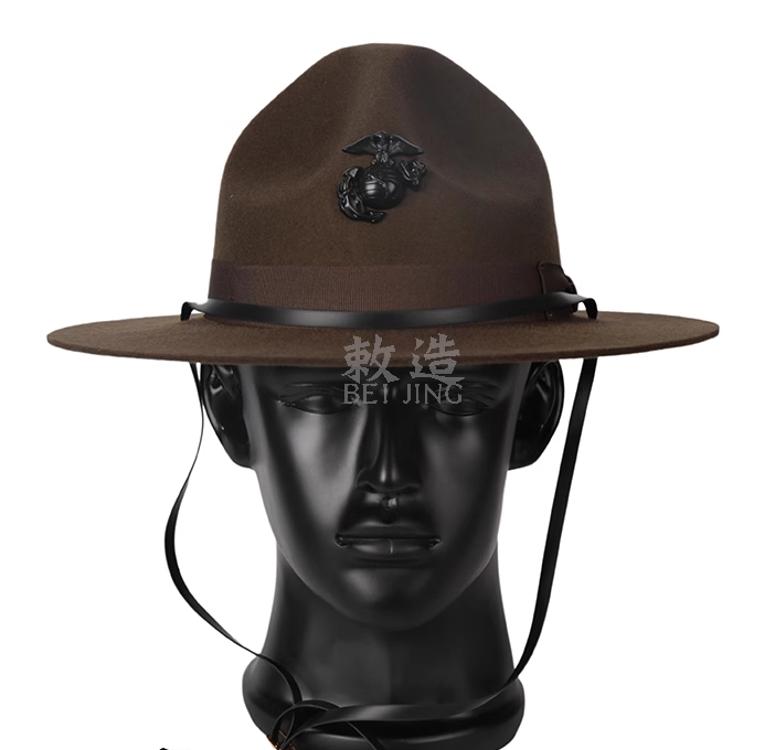 Fedora Hat Wool - US Marine Corps หมวก Western คาวบอยหมวกทําด้วยผ้าขนสัตว์