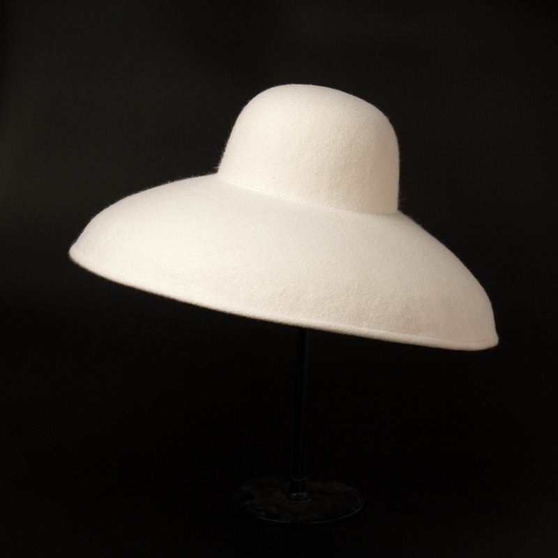 คลาสสิกขนาดใหญ่ผ้าขนสัตว์กว้าง - Fedora Hat Wool บทวิจารณ์และราคา