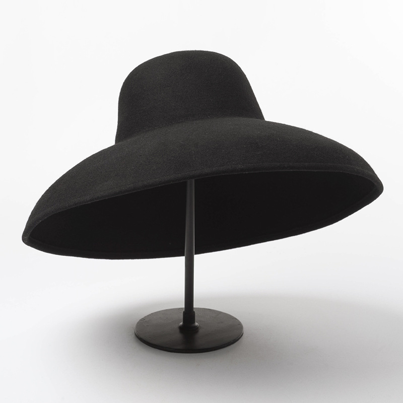 คลาสสิกขนาดใหญ่ผ้าขนสัตว์กว้าง - Fedora Hat Wool บทวิจารณ์และราคา