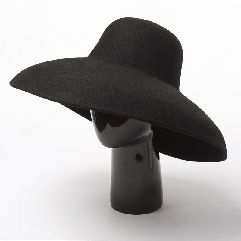 คลาสสิกขนาดใหญ่ผ้าขนสัตว์กว้าง - Fedora Hat Wool บทวิจารณ์และราคา