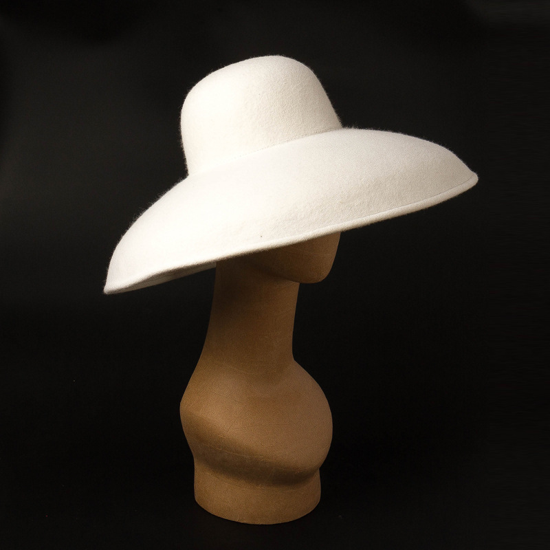 คลาสสิกขนาดใหญ่ผ้าขนสัตว์กว้าง - Fedora Hat Wool บทวิจารณ์และราคา