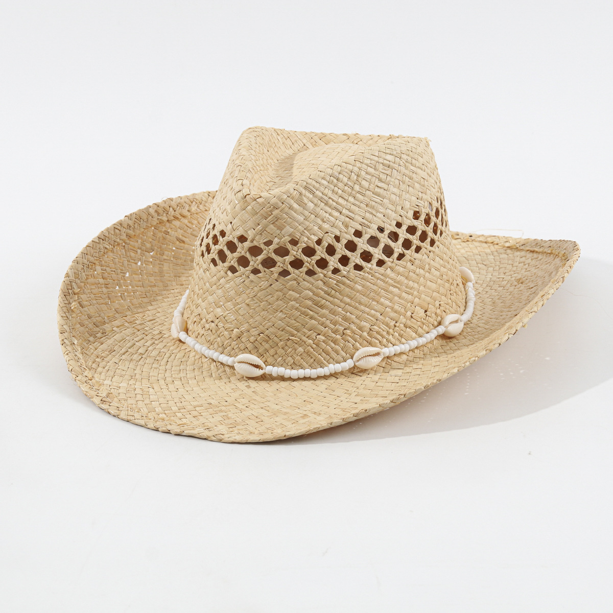 หมวกสานปีกกว้างทรงคาวบอย รุ่นใ - Cowboy Hat Straw บทวิจารณ์และราคา