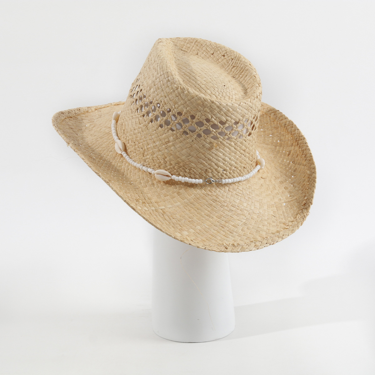 หมวกสานปีกกว้างทรงคาวบอย รุ่นใ - Cowboy Hat Straw บทวิจารณ์และราคา