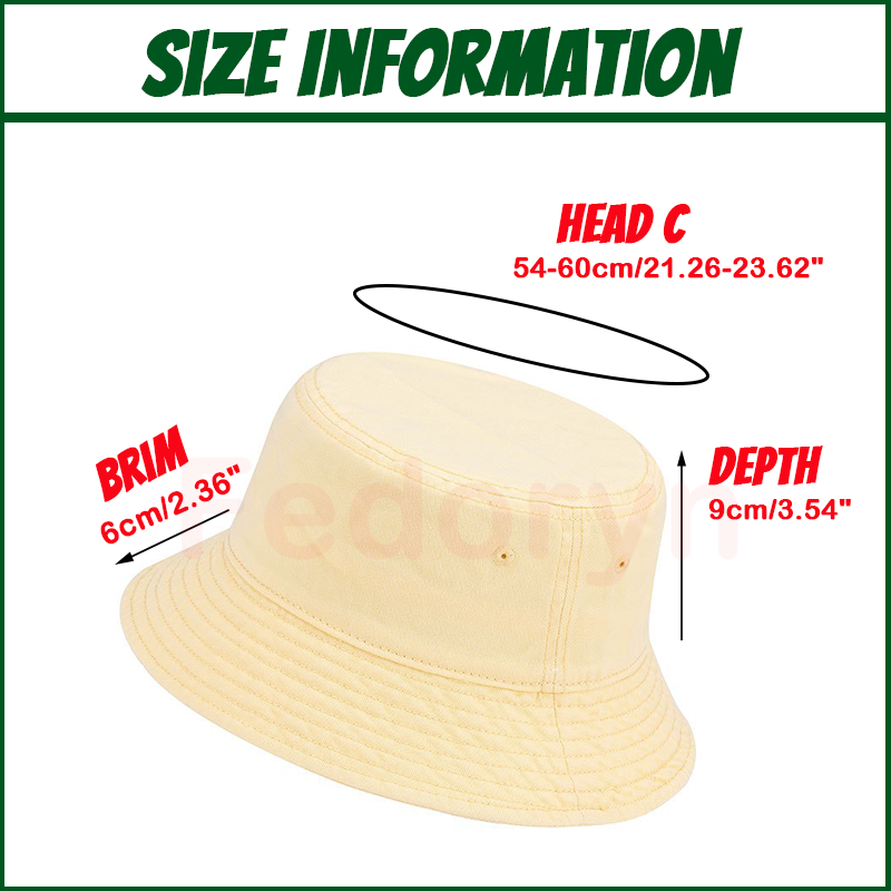 หมวกชาวประมงแบบกำหนดเองของเฟโด - Bucket Hat Cotton บทวิจารณ์และราคา