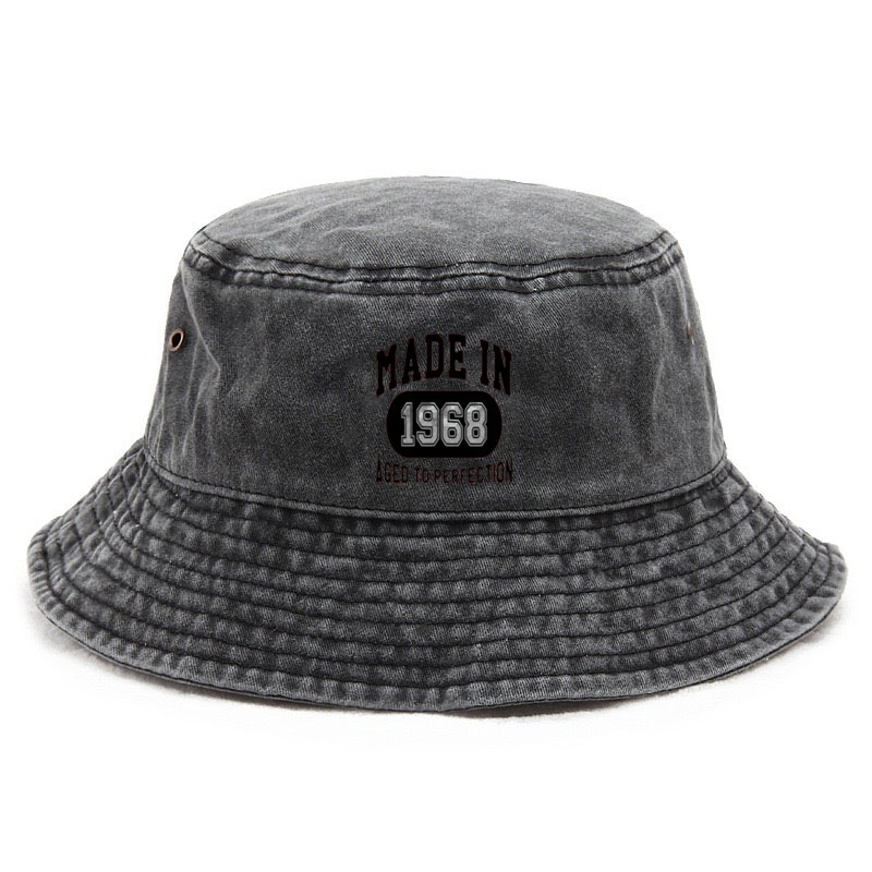 หมวกบักเก็ตผ้าฝ้ายแบบวินเทจ หม - Bucket Hat Cotton บทวิจารณ์และราคา
