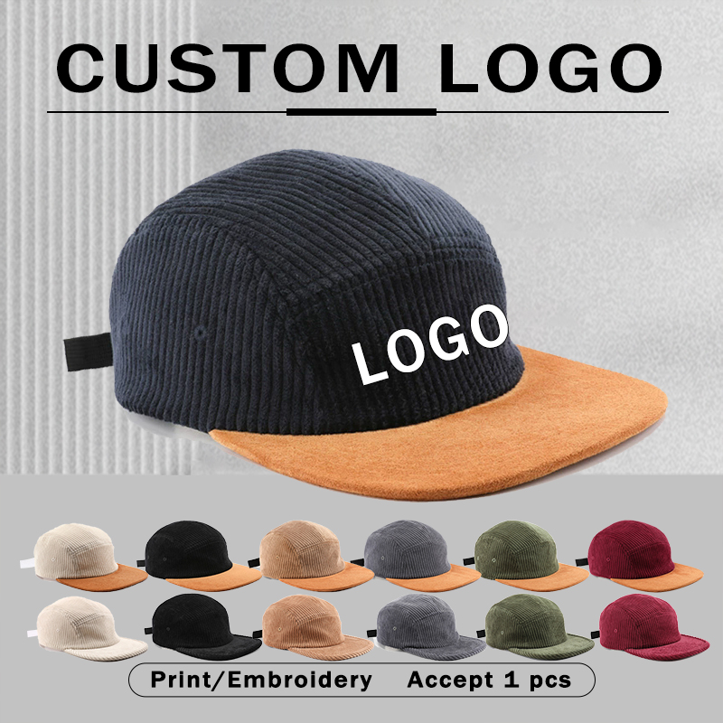 หมวกเบสบอลผ้าคอร์ดูรอยแบบ 5 ชิ - Corduroy Cap 5 Panel บทวิจารณ์และราคา