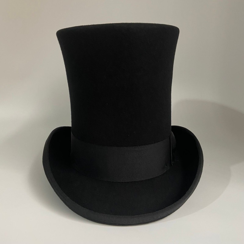 ขนสัตว์สีดํา Felt หมวกผู้ชายอย - Fedora Hat Wool บทวิจารณ์และราคา